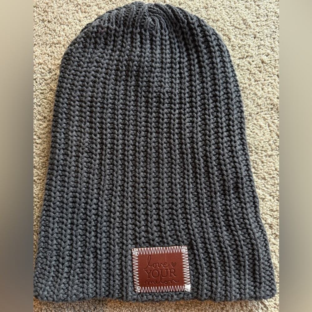Love Your Melon Classic Unisex Charcoal Gray Gorpcore Beanie, OSFM Like New